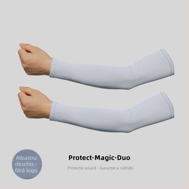 Manșete de protecție solară pentru bărbați, din poliester, respirabile, UV protecție, pentru ciclism și pescuit