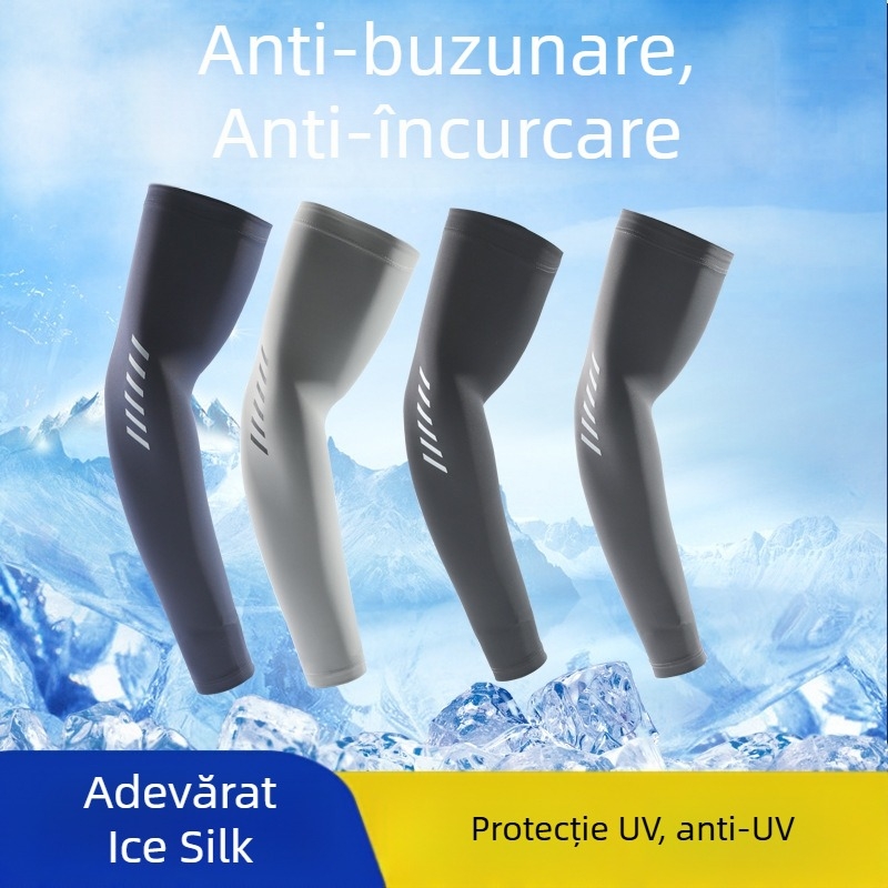 Mâneci de protecție solară Ice Silk (Nylon) cu 11–20% Poliester | Stil Mișcare Vânt | Vara 2023