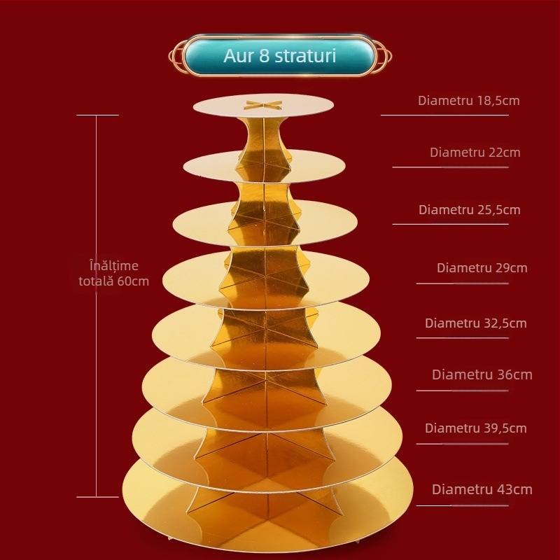 Raft display multi-strat pentru banchet de ziua bătrânilor cu chifle Jiaodong făcute manual și produse tradiționale, stil modern minimalist, Unique, 2023