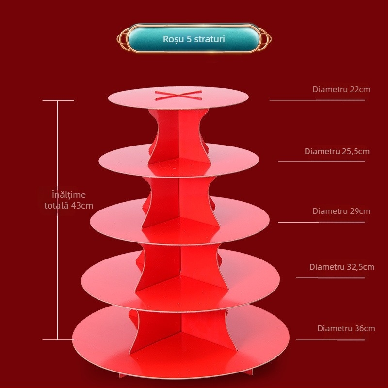 Raft display multi-strat pentru banchet de ziua bătrânilor cu chifle Jiaodong făcute manual și produse tradiționale, stil modern minimalist, Unique, 2023
