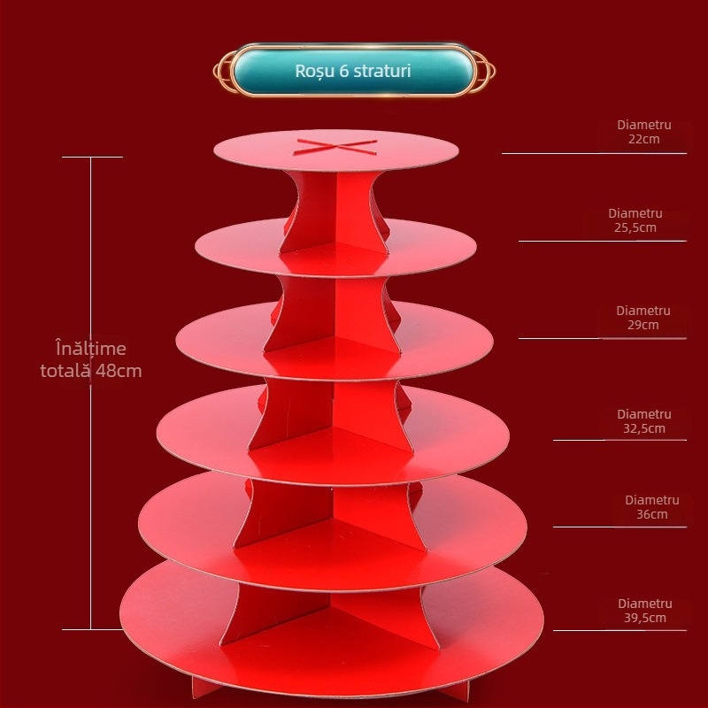 Raft display multi-strat pentru banchet de ziua bătrânilor cu chifle Jiaodong făcute manual și produse tradiționale, stil modern minimalist, Unique, 2023