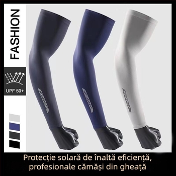 Manșete pentru brațe de vară cu protecție UV, material Ice Silk respirabil, nylon >96%, pentru ciclism și condus
