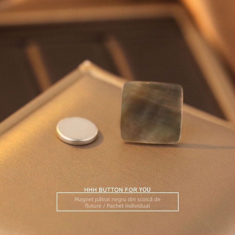 HHH FOR YOU Buton magnetic din scoică naturală pentru îmbrăcăminte – fără cusătură, invizibil, fix, pentru pijamale, tricouri, cămăși, cardiganuri și pulovere