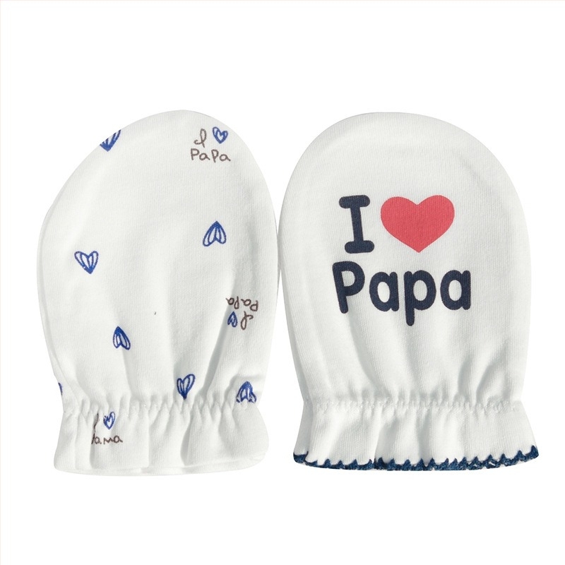 Mănuși pentru fața bebelușilor din bumbac 100% – anti-zgârietură, respirabile, pentru toate sezoanele, personalizabile, pentru 0–1 ani