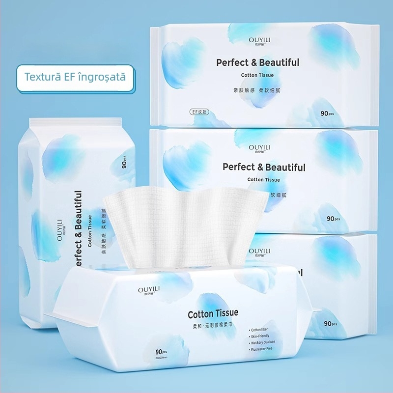 Prosop de curățare pentru față, tip A, bumbac 100%, 600 g, prosop moale de bumbac pentru uz casnic (100% bumbac • Tip A • 600 g)