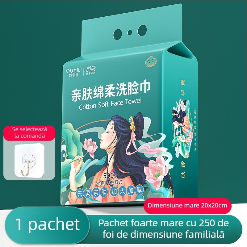 Prosop de curățare pentru față, tip A, bumbac 100%, 600 g, prosop moale de bumbac pentru uz casnic (100% bumbac • Tip A • 600 g)