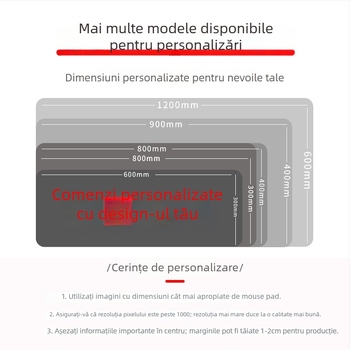 Pad pentru mouse cu calendar – suprafață de birou, anti-derapant, cauciuc natural, imprimare prin transfer termic