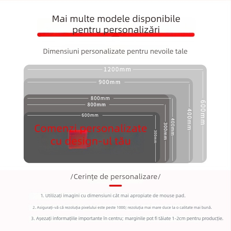Pad pentru mouse cu calendar – suprafață de birou, anti-derapant, cauciuc natural, imprimare prin transfer termic