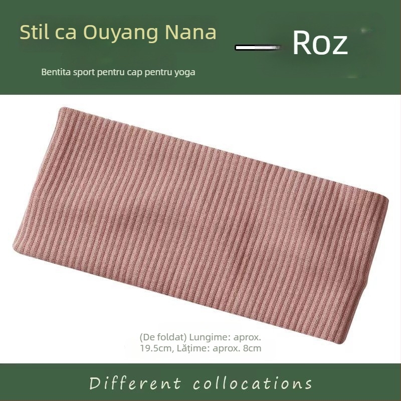 Nuohan Bandă de cap Sport - Design Geometric, Stil Stradal de Vedete, Absorbție a transpirației, Procesare Personalizată