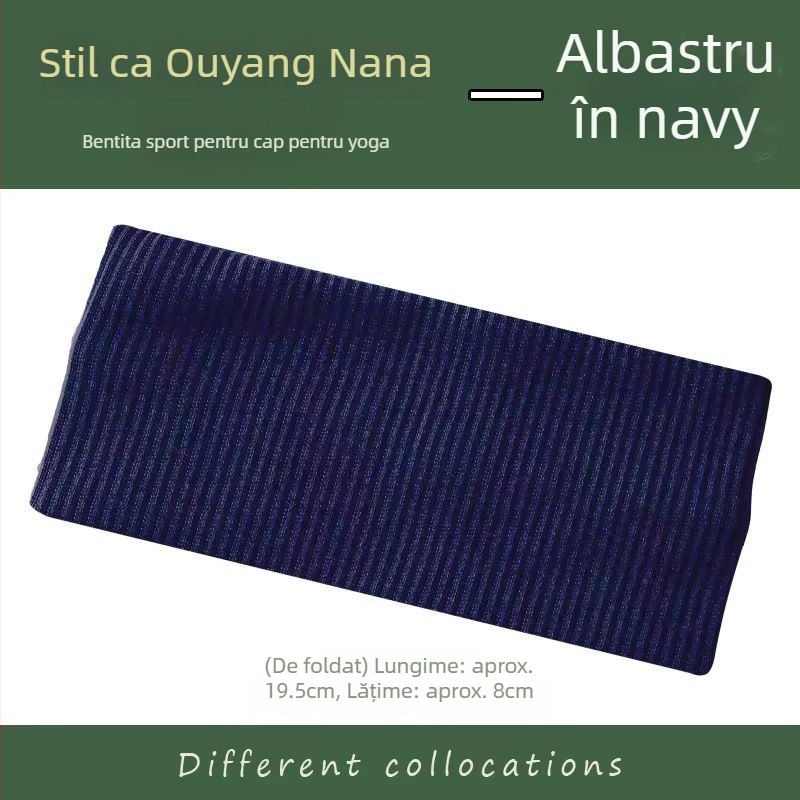 Nuohan Bandă de cap Sport - Design Geometric, Stil Stradal de Vedete, Absorbție a transpirației, Procesare Personalizată