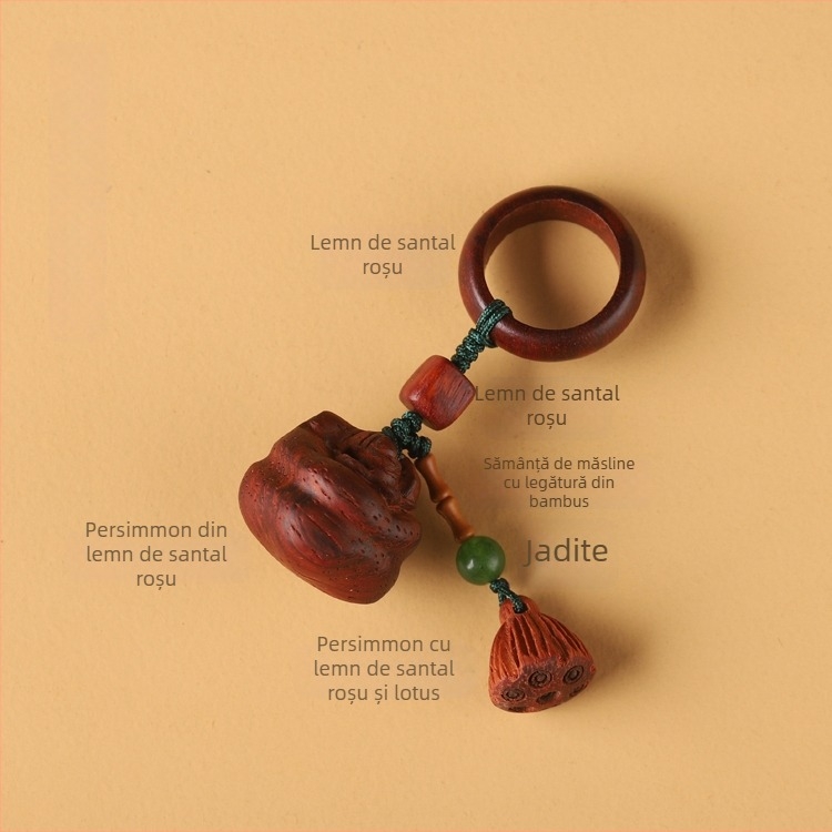 Brățară din mărgele Bodhi cu pandantiv ciucuri - Jingxintang - Primăvara 2025 - Material: Bodhi mărgele