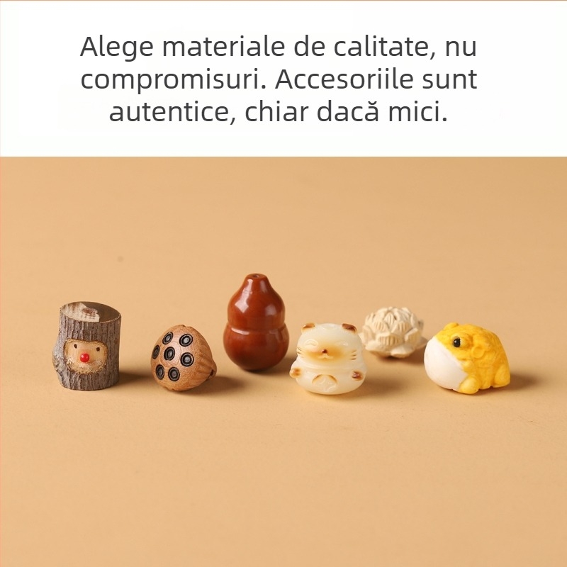 Brățară din mărgele Bodhi cu pandantiv ciucuri - Jingxintang - Primăvara 2025 - Material: Bodhi mărgele