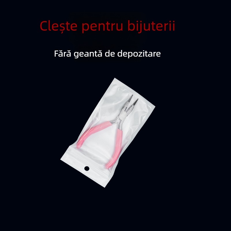 Clește pentru realizarea bijuteriilor pentru cercei, oțel inoxidabil, prelucrare broderie, primăvara 2025