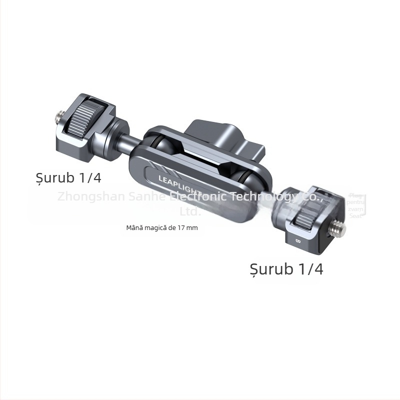 LEAPLIGHT Braț metalic Magic, extensibil, suport universal de birou pentru telefoane, tablete și camere — aliaj