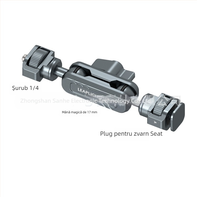 LEAPLIGHT Braț metalic Magic, extensibil, suport universal de birou pentru telefoane, tablete și camere — aliaj