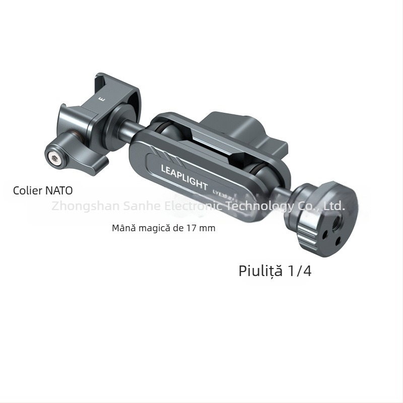 LEAPLIGHT Braț metalic Magic, extensibil, suport universal de birou pentru telefoane, tablete și camere — aliaj