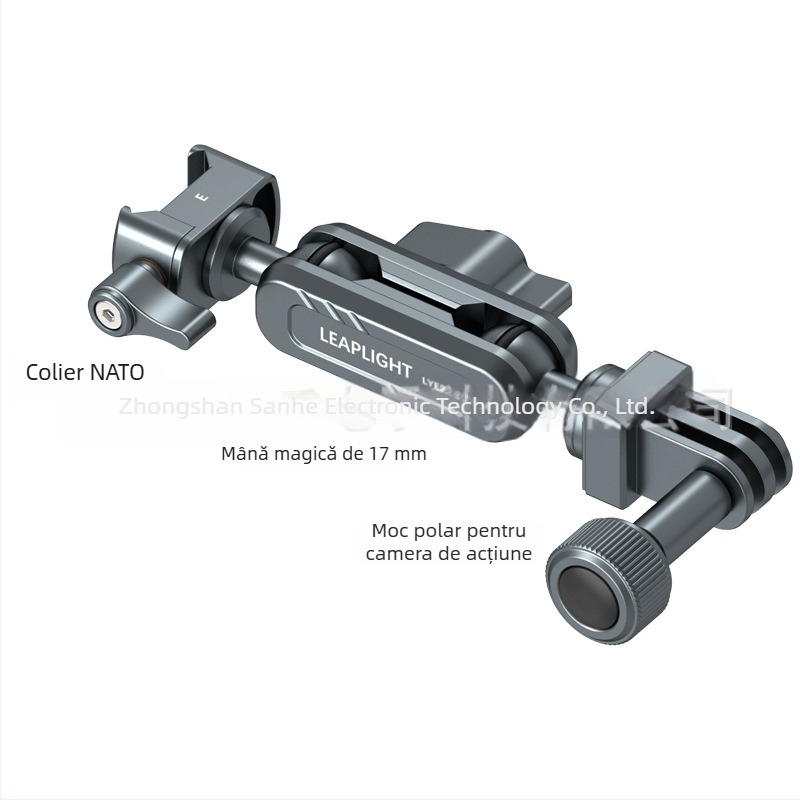 LEAPLIGHT Braț metalic Magic, extensibil, suport universal de birou pentru telefoane, tablete și camere — aliaj