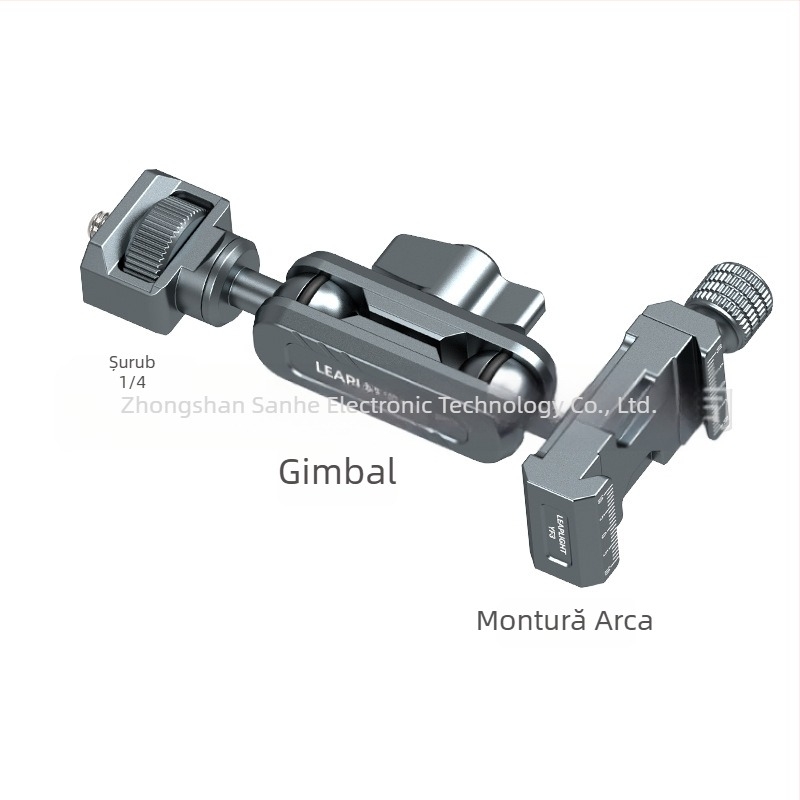 LEAPLIGHT Braț metalic Magic, extensibil, suport universal de birou pentru telefoane, tablete și camere — aliaj