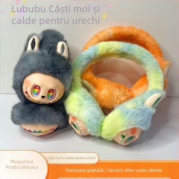 Ear Muffs din pluș pentru copii – unisex, iarnă, desen animat