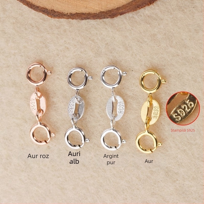 Încuietoare cu arc S925 pentru conector cu perlă în bijuterii, lucrat manual, brand Jerry