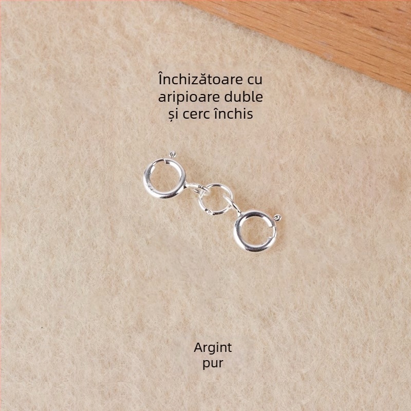 Încuietoare cu arc S925 pentru conector cu perlă în bijuterii, lucrat manual, brand Jerry