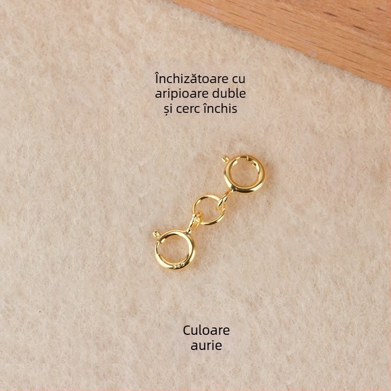 Încuietoare cu arc S925 pentru conector cu perlă în bijuterii, lucrat manual, brand Jerry