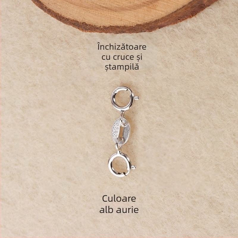 Încuietoare cu arc S925 pentru conector cu perlă în bijuterii, lucrat manual, brand Jerry