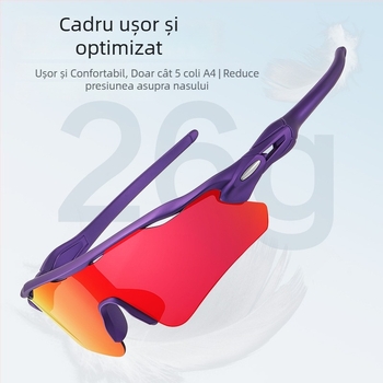 Gigula 9356 Ochelari de ciclism anti-vânt, cu lentile înlocuibile, unisex, pentru adulți