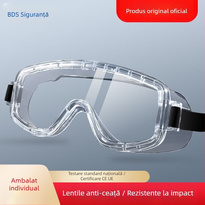 Ochelari de protecție Shield SG-60002, policarbonat, anti-picuri, protecție împotriva prafului