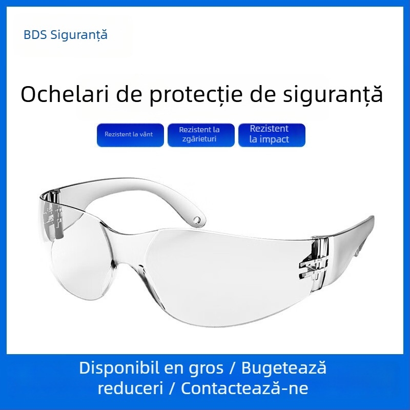 Ochelari de protecție Shield SG-60002, policarbonat, anti-picuri, protecție împotriva prafului