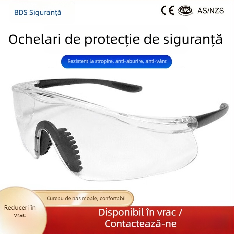 Ochelari de protecție Shield SG-60002, policarbonat, anti-picuri, protecție împotriva prafului
