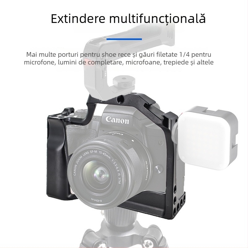 Cage pentru cameră din aliaj de aluminiu pentru DSLR/Mirrorless, cu placă de eliberare rapidă, încărcare maximă 5 kg (Eagle Scene)