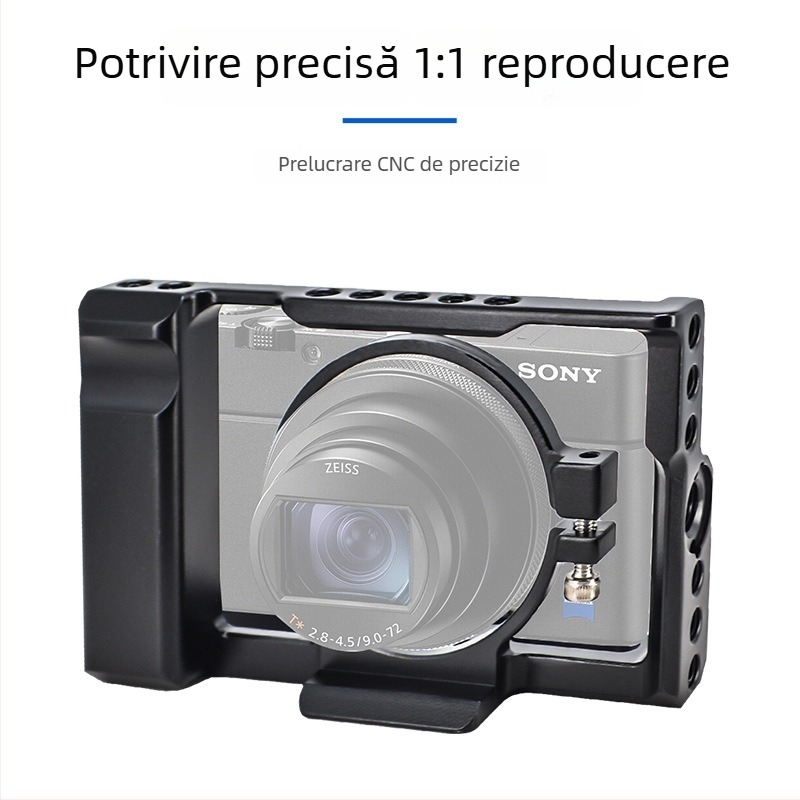 Cage pentru cameră din aliaj de aluminiu pentru DSLR/Mirrorless, cu placă de eliberare rapidă, încărcare maximă 5 kg (Eagle Scene)