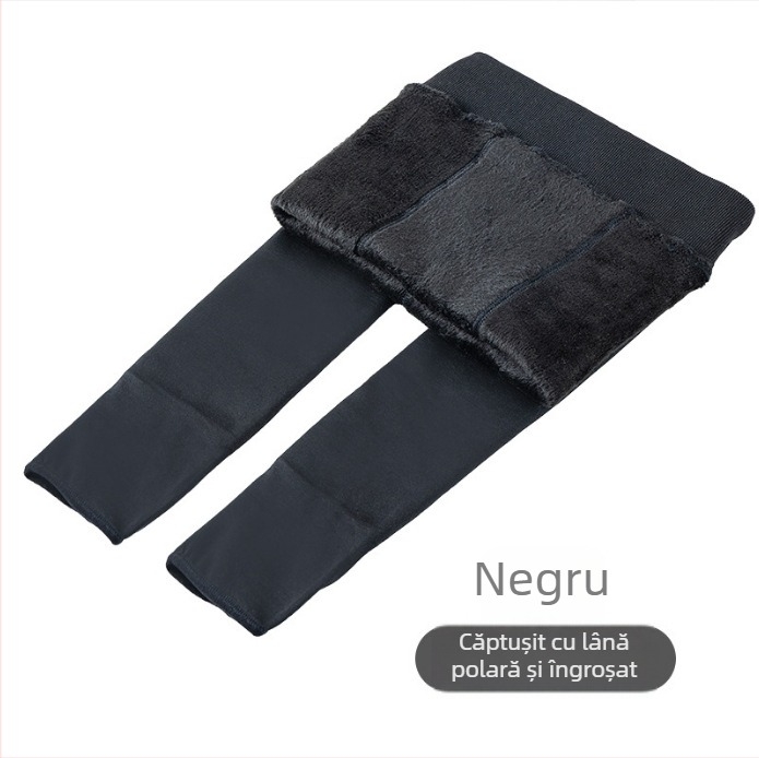 Colanți pentru copii, culoare pielii, căptușiți cu fleece, lungime până la gleznă, pentru dans