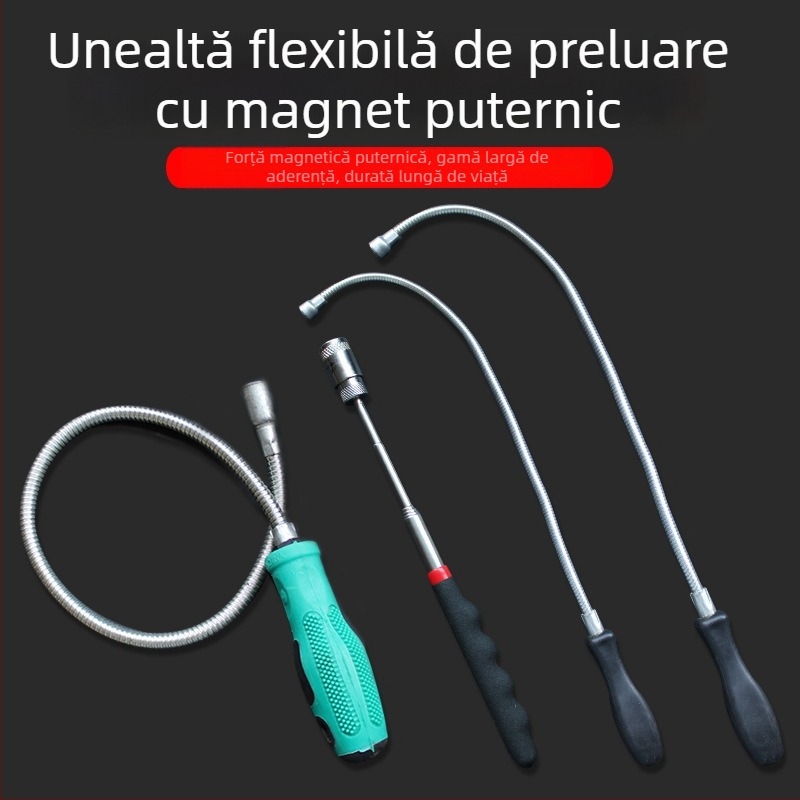 Țeavă magnetică de aspirație – flexibilă, pentru uz casnic, format metric și imperial, set de 1 bucată