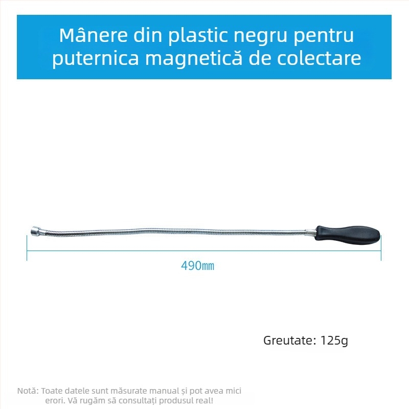 Țeavă magnetică de aspirație – flexibilă, pentru uz casnic, format metric și imperial, set de 1 bucată