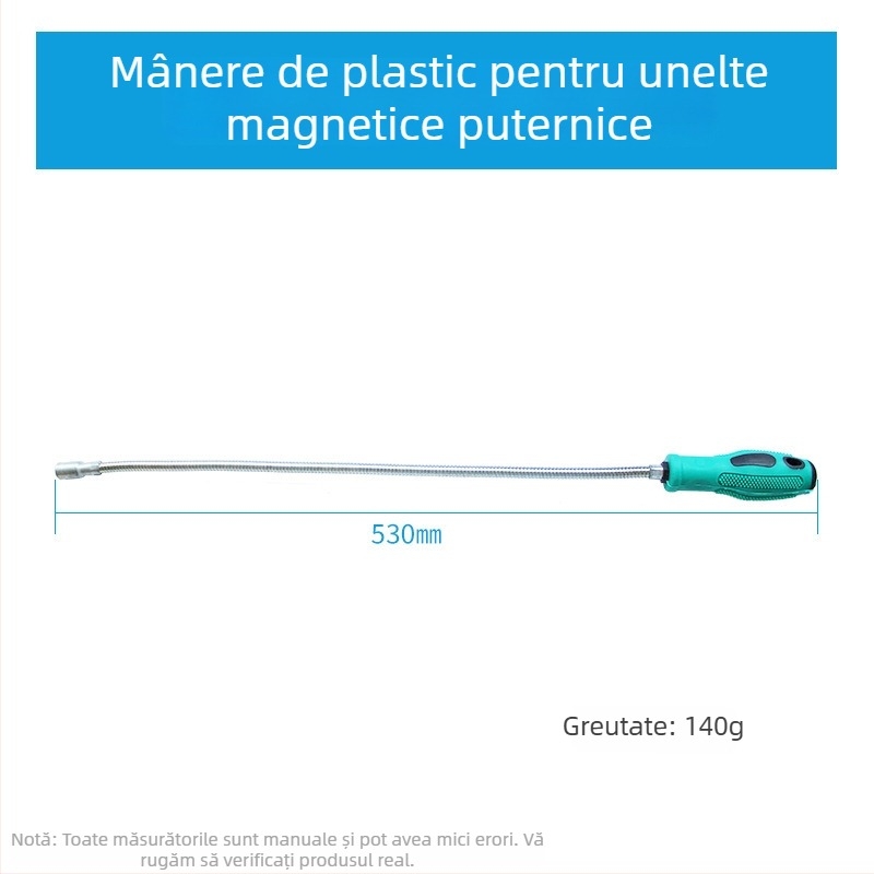Țeavă magnetică de aspirație – flexibilă, pentru uz casnic, format metric și imperial, set de 1 bucată