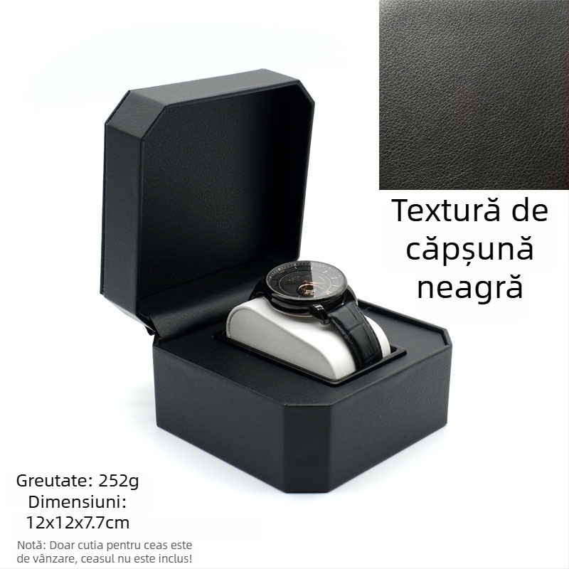 Cutie de depozitare pentru ceasuri din PU | Cutie de bijuterii pentru ceasuri și brățări | Brand: Nelly Packaging | 100 bucăți | Lansare 2023