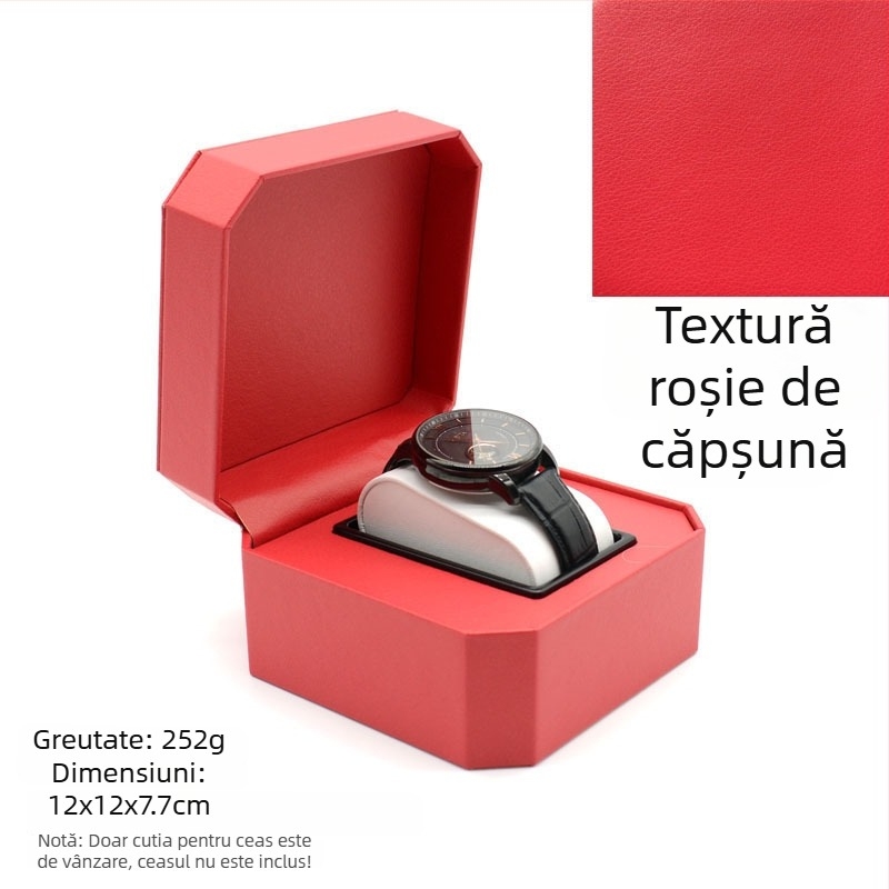 Cutie de depozitare pentru ceasuri din PU | Cutie de bijuterii pentru ceasuri și brățări | Brand: Nelly Packaging | 100 bucăți | Lansare 2023