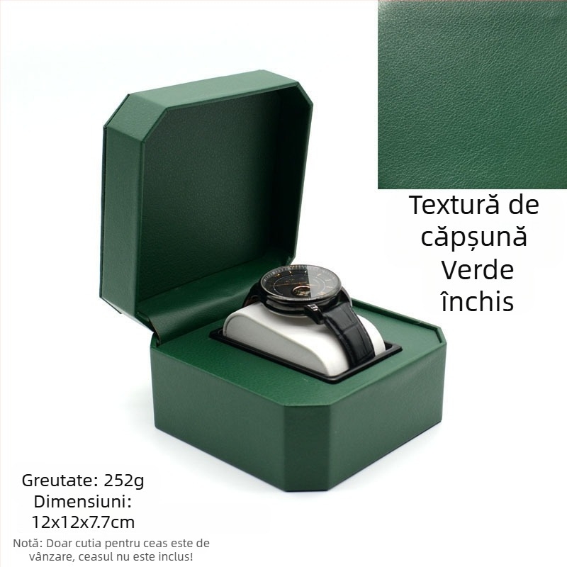 Cutie de depozitare pentru ceasuri din PU | Cutie de bijuterii pentru ceasuri și brățări | Brand: Nelly Packaging | 100 bucăți | Lansare 2023