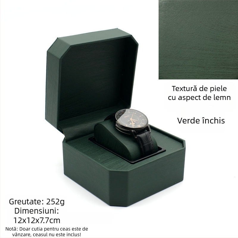 Cutie de depozitare pentru ceasuri din PU | Cutie de bijuterii pentru ceasuri și brățări | Brand: Nelly Packaging | 100 bucăți | Lansare 2023