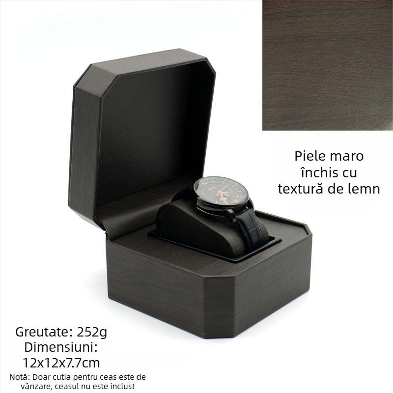 Cutie de depozitare pentru ceasuri din PU | Cutie de bijuterii pentru ceasuri și brățări | Brand: Nelly Packaging | 100 bucăți | Lansare 2023
