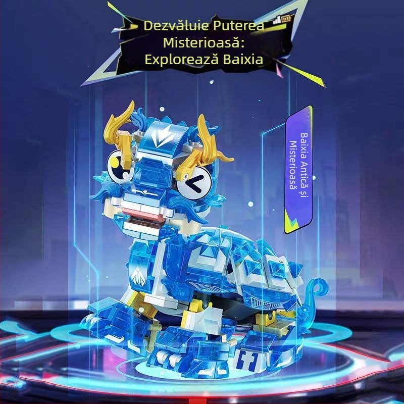 Set LEGO-compatible blocuri de construcție: Orangutan dinosaur, plastic ABS, 400–800 bucăți, non-electric, pentru vârsta 7–14 ani