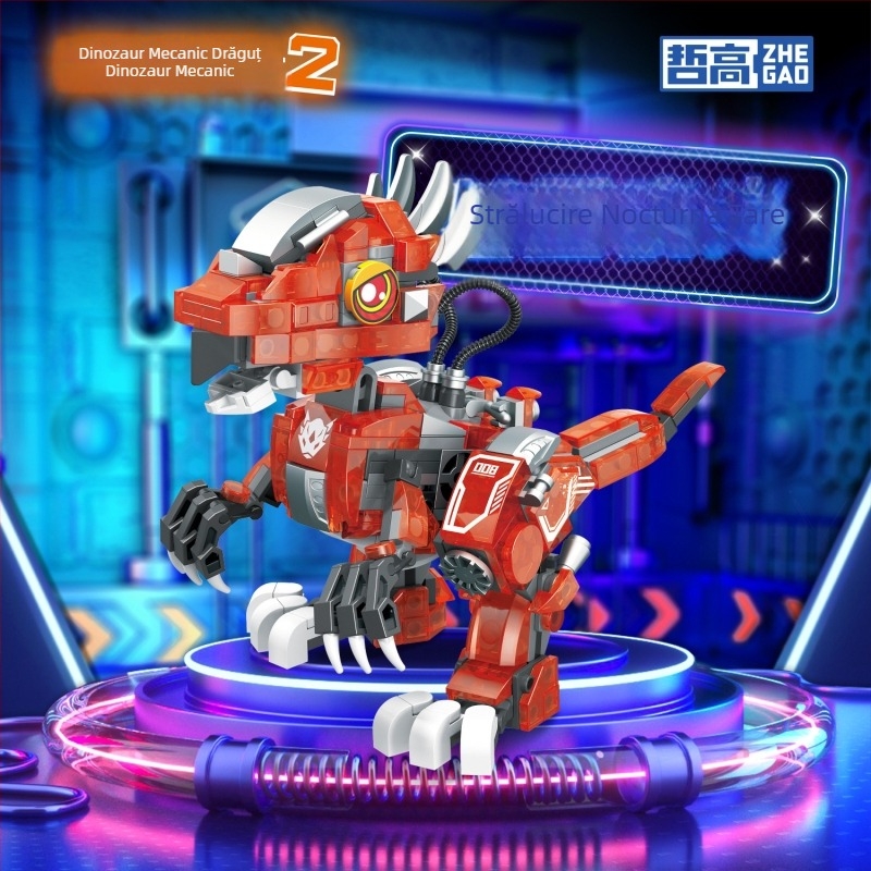 Set LEGO-compatible blocuri de construcție: Orangutan dinosaur, plastic ABS, 400–800 bucăți, non-electric, pentru vârsta 7–14 ani