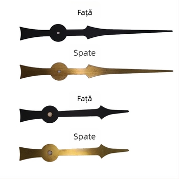 Set mecanism ceas de perete cuarț cu carcasă din plastic, logo tipărit, personalizare procesare, ambalare 500 buc