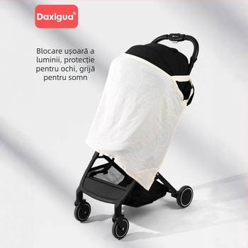 Acoperire pentru alăptat din bumbac pur (>95%), unisex, pelerină discretă pentru nou-născuți până la 1 an, pentru exterior