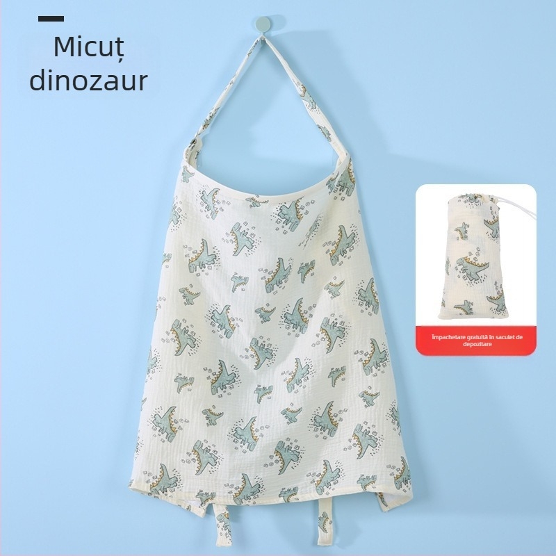 Acoperire pentru alăptat din bumbac pur (>95%), unisex, pelerină discretă pentru nou-născuți până la 1 an, pentru exterior