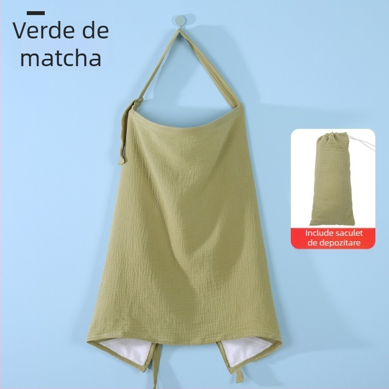 Acoperire pentru alăptat din bumbac pur (>95%), unisex, pelerină discretă pentru nou-născuți până la 1 an, pentru exterior
