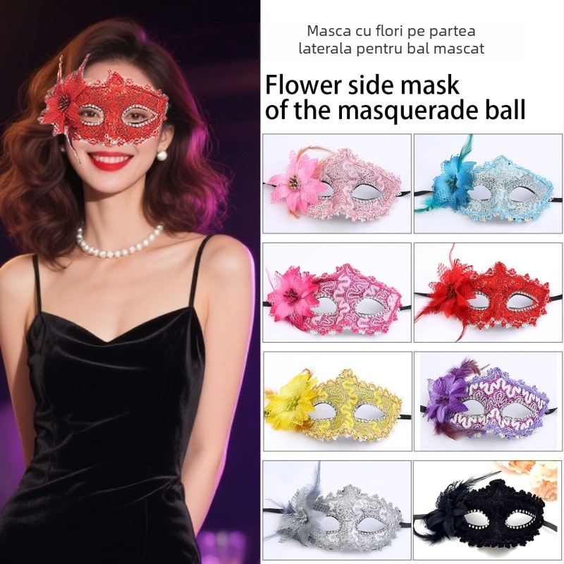 Mască - plastic, stil drăguț, accesorii DIY, potrivită pentru Crăciun, Halloween, Paște, Carnaval, Ziua Copilului