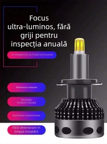 Far LED pentru mașină cu iluminare 360°, 42W, 9-63V, 4800 lm, CREE LED